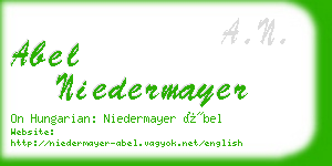abel niedermayer business card
